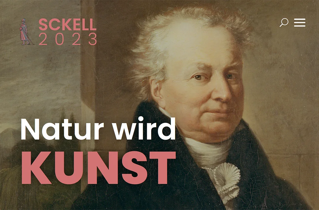 Startseite der Digitalen Ausstellung Natur Wird Kunst zum Jubiläumsjahr von Friedrich Ludwig von Sckell, Medium